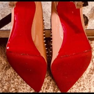 Christian Louboutin So Kate 120mm with Gold Studs